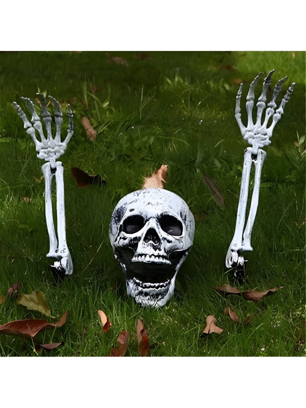 Scary Halloween Decorations Outdoor Skeleton Arms and Hands Life Size Skeleton